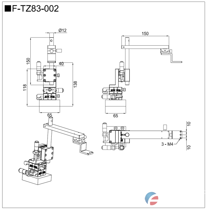 四轴探针座 F-TZ83-002(图2)