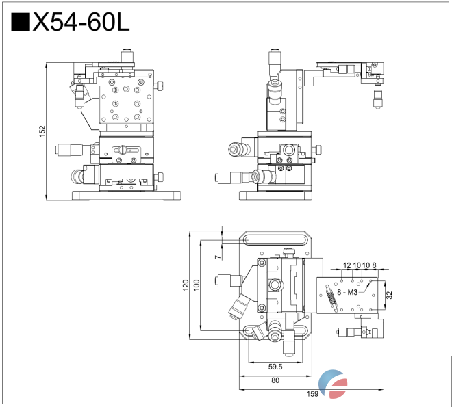 五维调整架 X54-60L/R (图1)