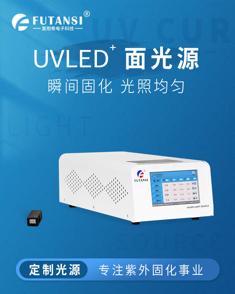 小型UVLED面光源20x20 胶水固化uv光固化设备(图1)