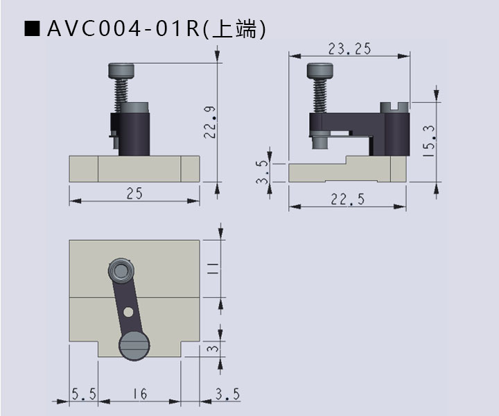 V槽夹具AVC004