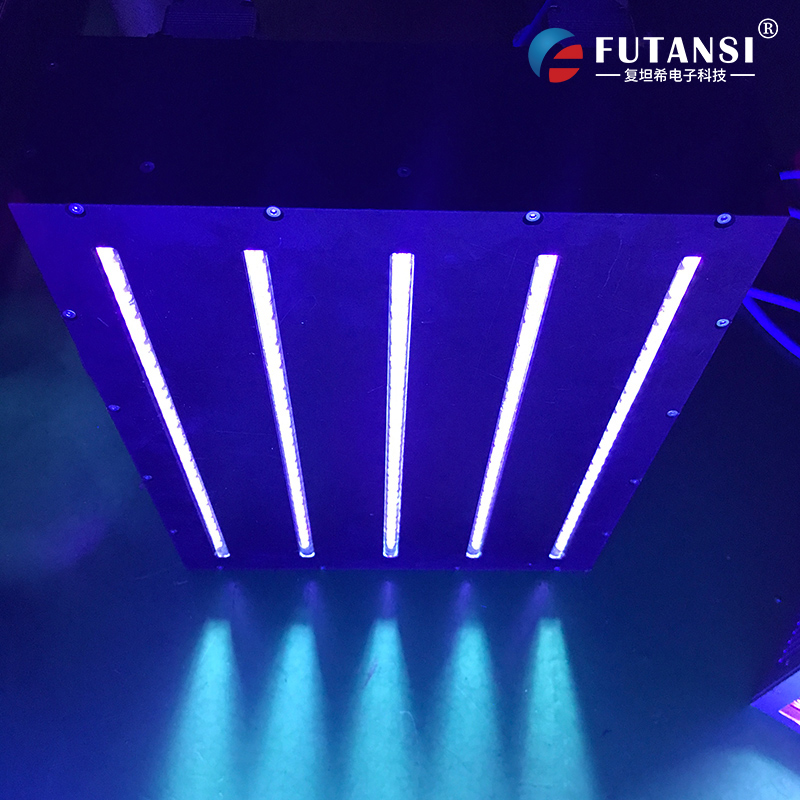 光伏玻璃封边密封胶固化:复坦希UVLED线光源